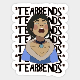 katara (?!!!) just casually tearbending Sticker